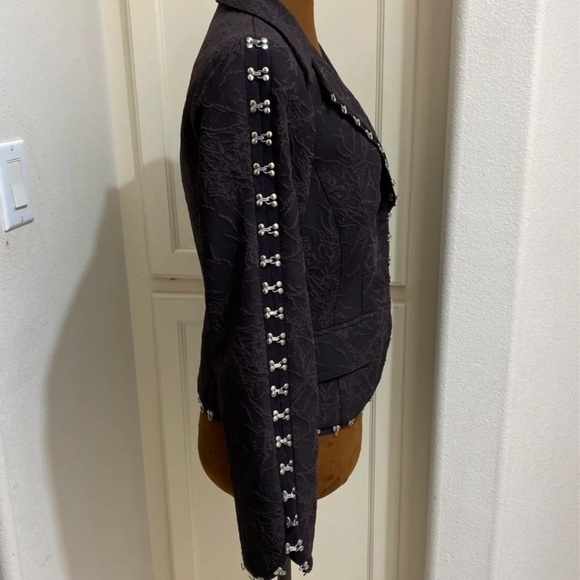 Alberto Makali Designer Brown Jacket Size 6 - Picture 3 of 8